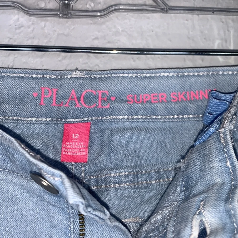 The Children’s Place Girls Basic Super Skinny Jeans - Sky Wash size 12